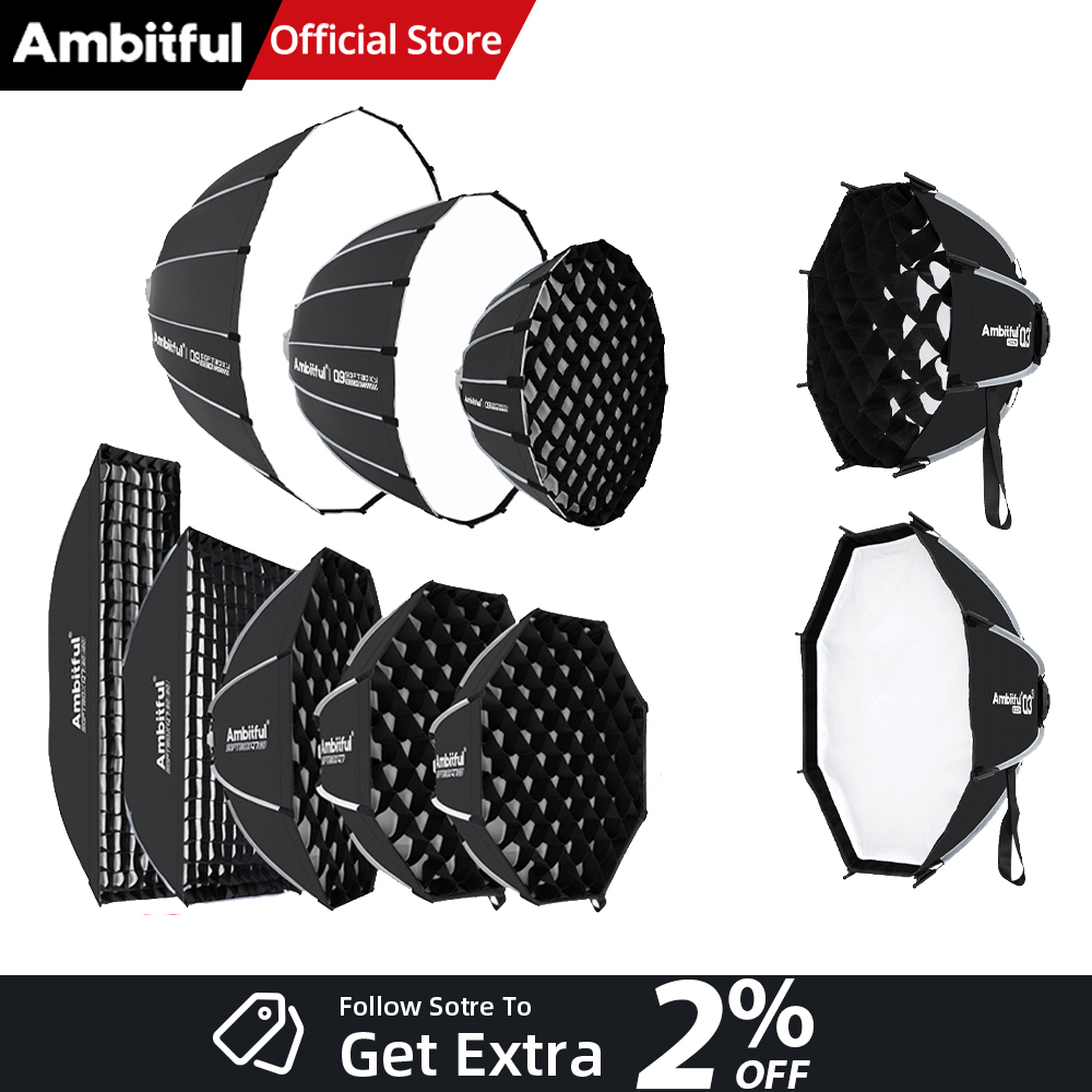Photography Lighting Diffuser - Softbox de Liberação Rápida AMBITFUL Série