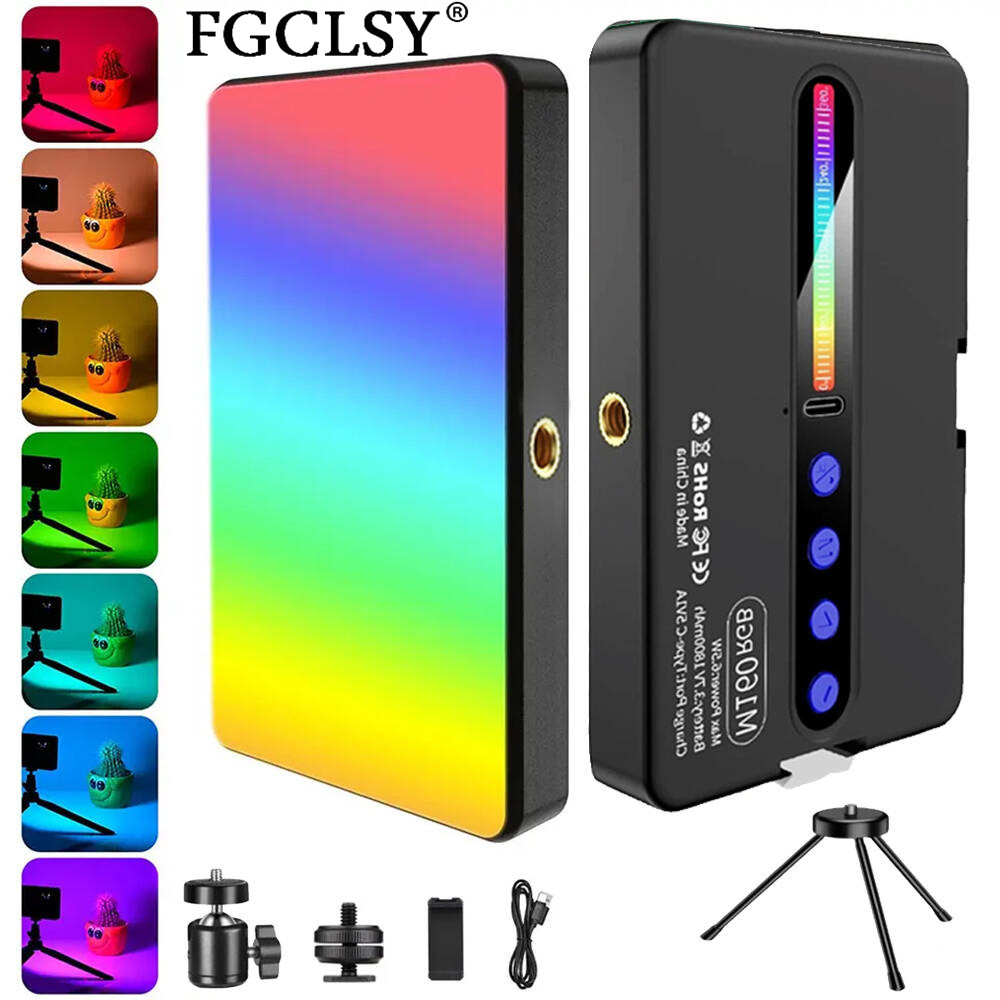 Video Light Panel Led - Luz led rgb para câmera, kit