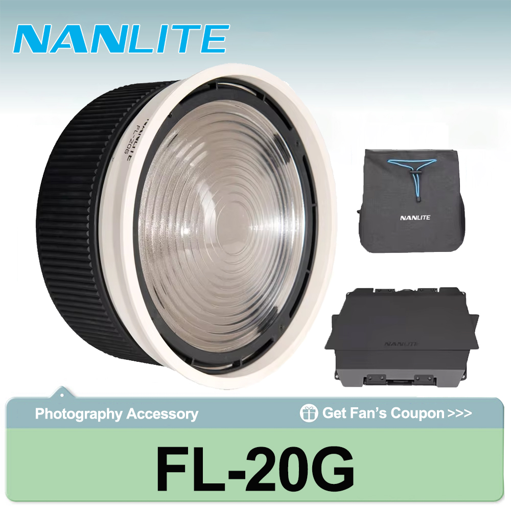 Photography Lighting Tools - Lente Fresnel Nanlite FL-20G com Montagem