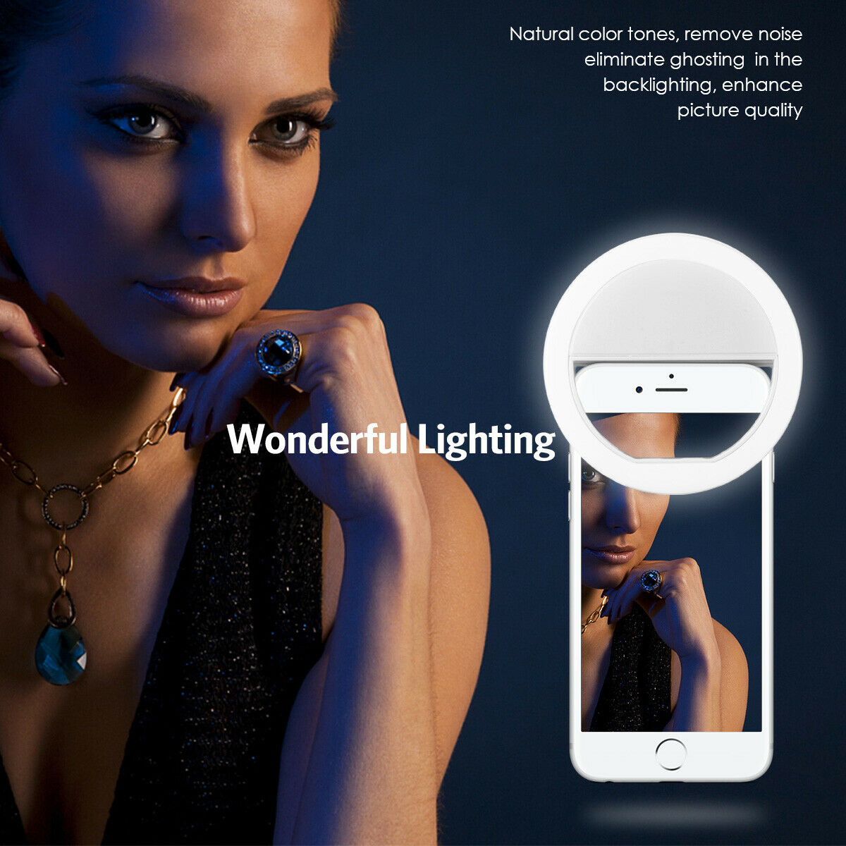 Stand Lighting Photography - Anel de Luz LED para Selfie