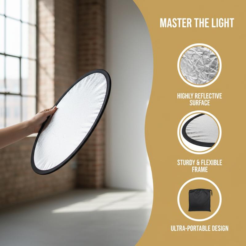 Photography Lighting Reflectors - Refletor Fotográfico Redondo 5 em 1,