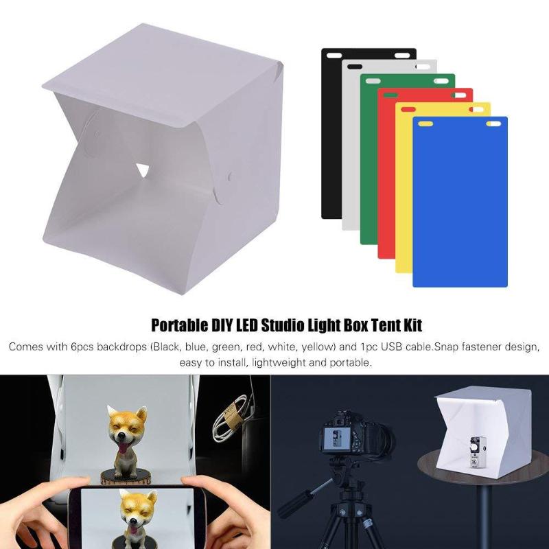 【C】Caixa de Luz LED Portátil p - Photography Lighting Tent avaliação e preço