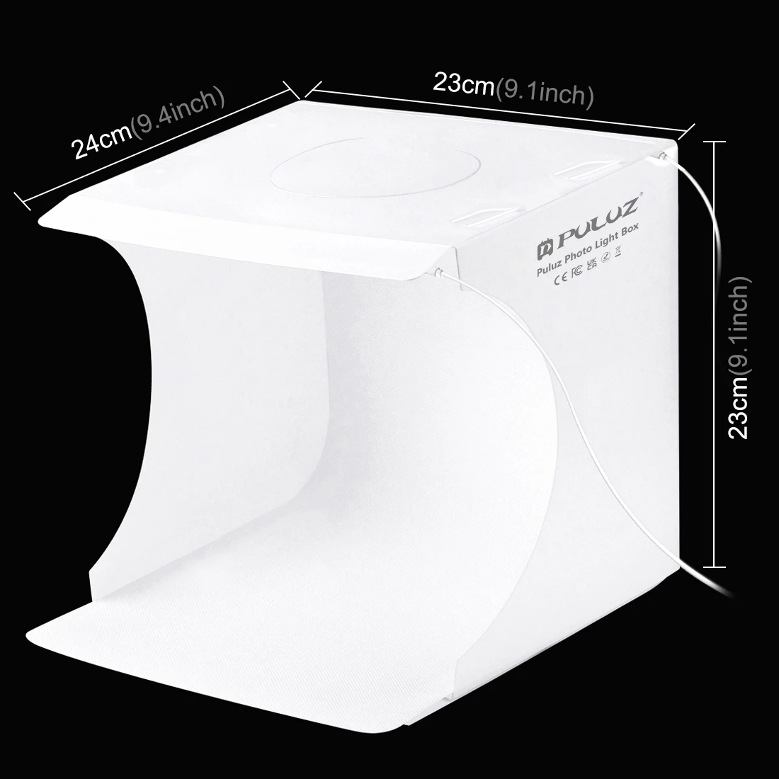 Puluz 20cm mini 2 painéis led  - Photography Lighting For Products avaliação e preço