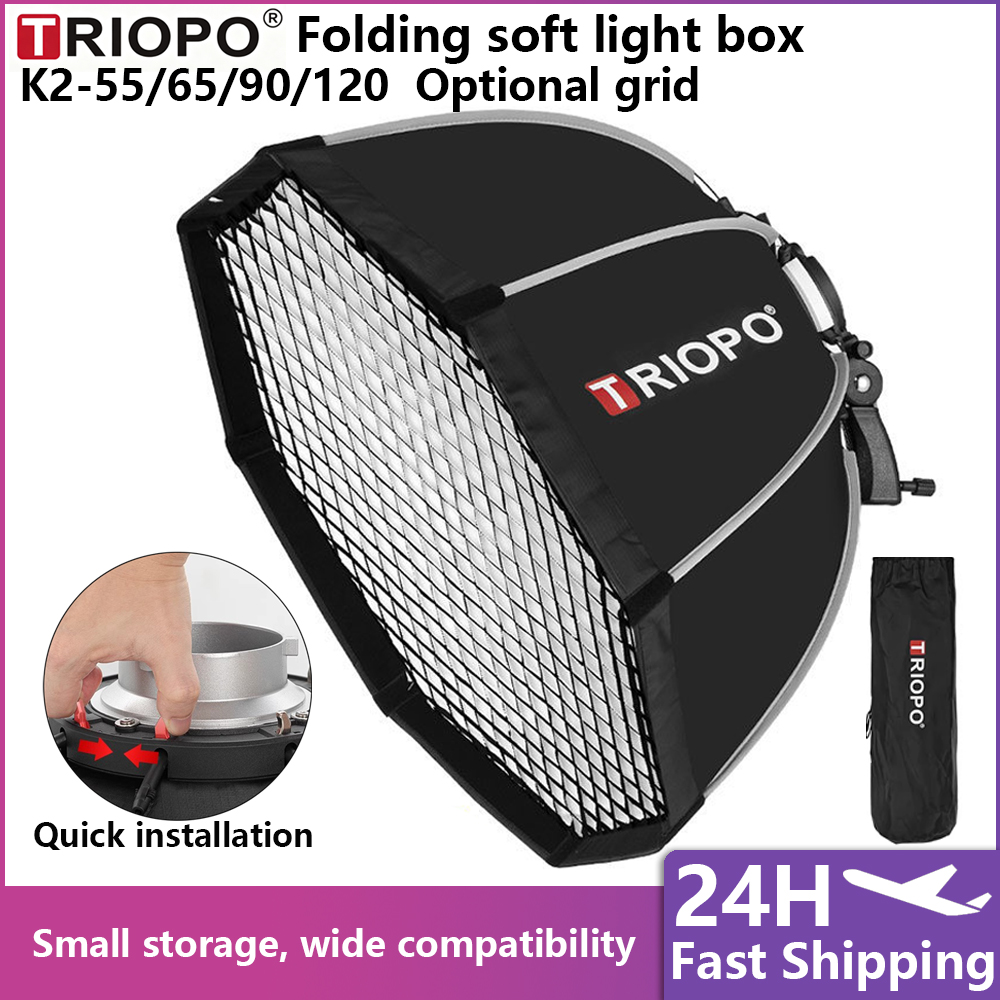 Softbox Octogonal Triopo 55/65 - Photography Lighting Diffuser avaliação e preço