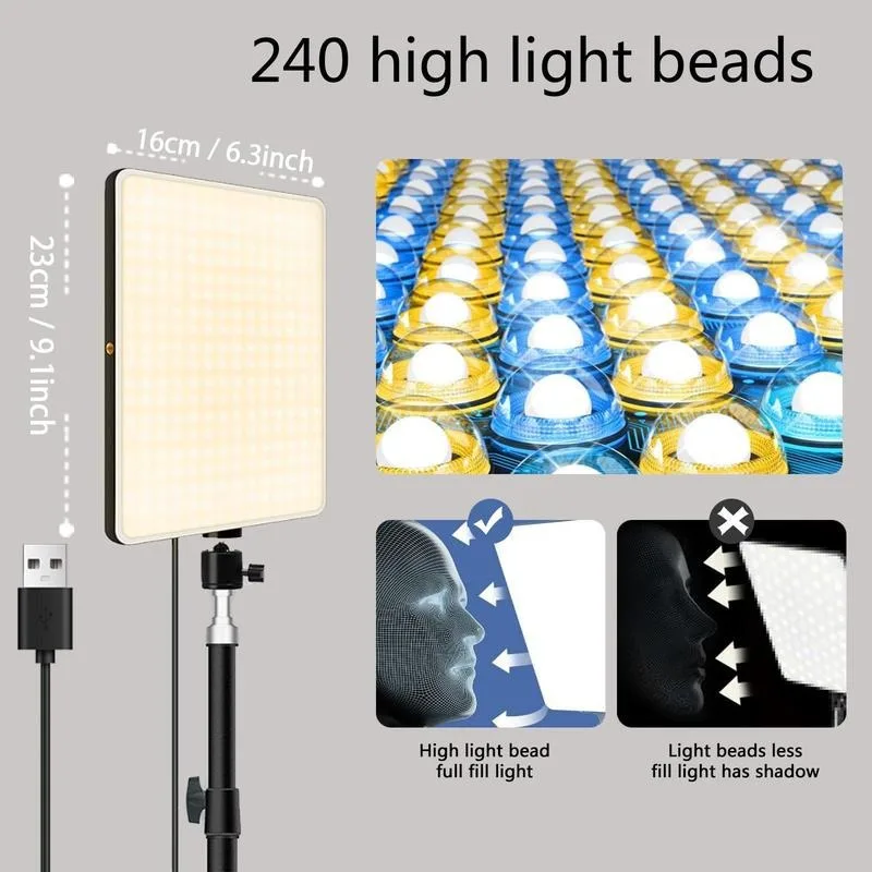 Lâmpada de Vídeo LED para Estú - Video Light Panel Led avaliação e preço