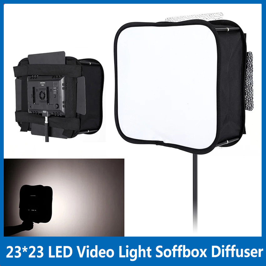 Difusor Softbox 23*23 para Pai - Video Light Panel Led avaliação e preço