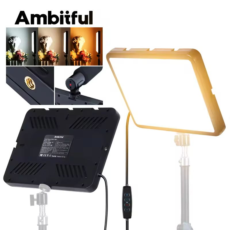 Luz de Vídeo Ambitful 280 LED  - Video Light Panel Led avaliação e preço