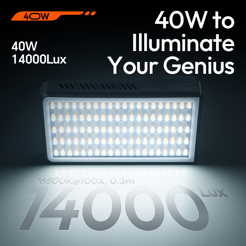 Ulanzi P40 Bi |   P40 RGB 40W  - Video Light Panel Led avaliação e preço