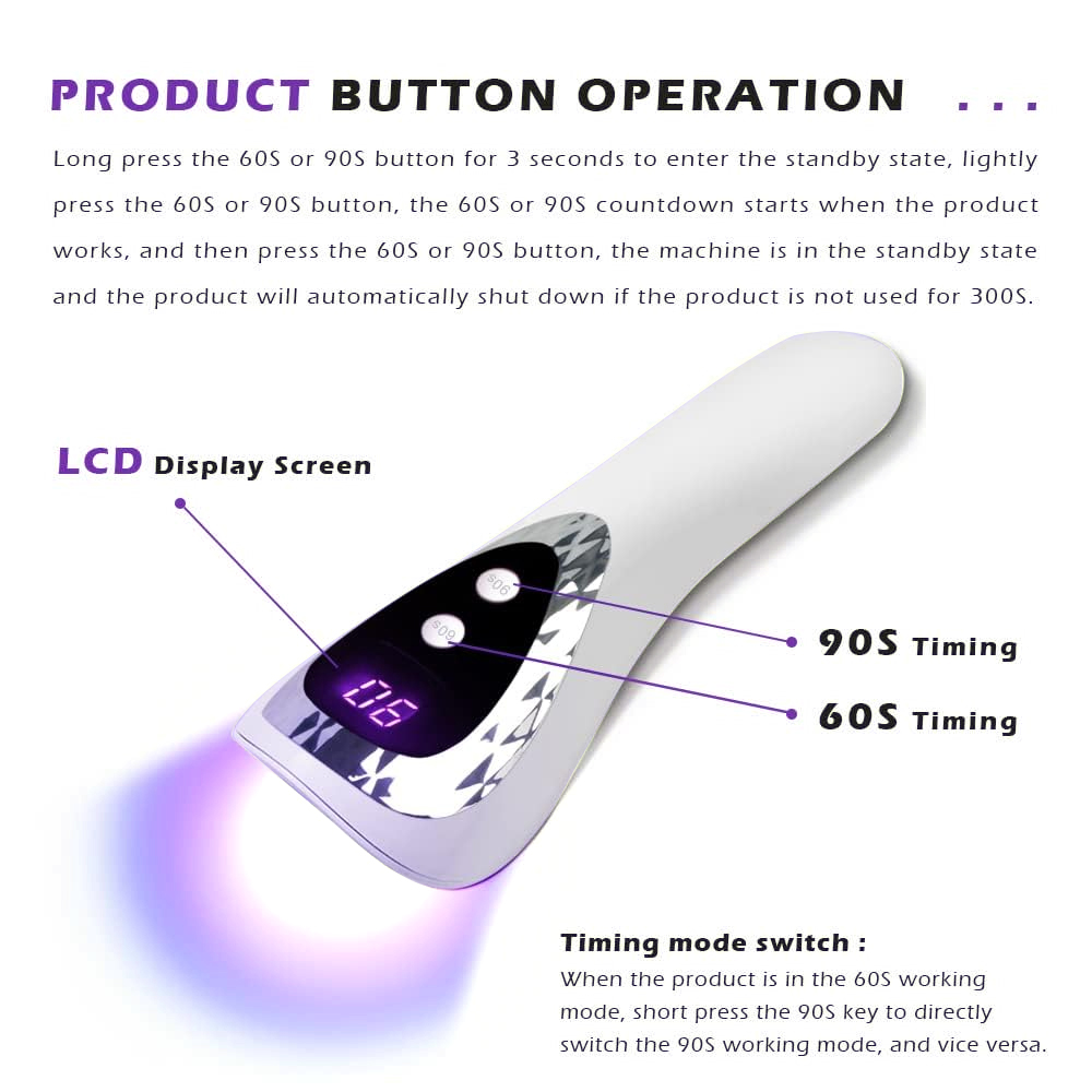Lâmpada de Unhas UV LED Portát - Photography Lighting Gels avaliação e preço