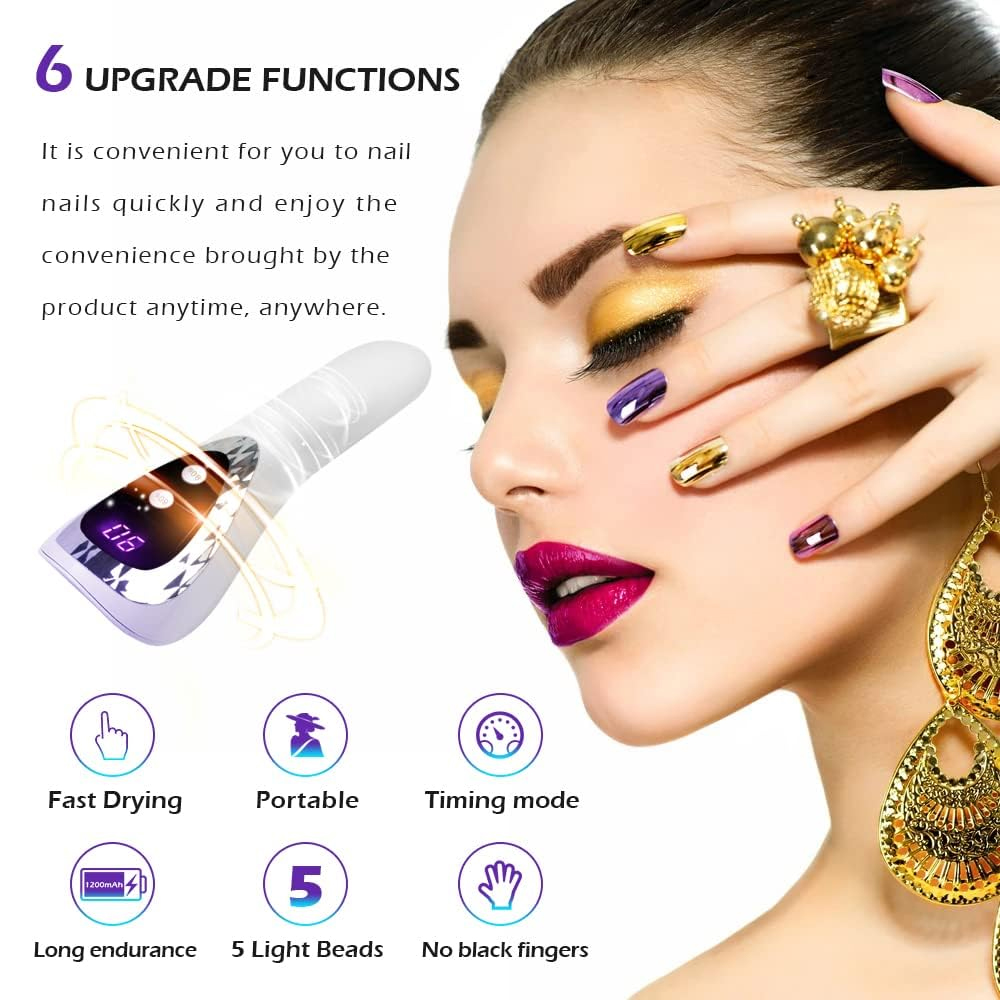 Lâmpada de Unhas UV LED Portát - Photography Lighting Gels avaliação e preço