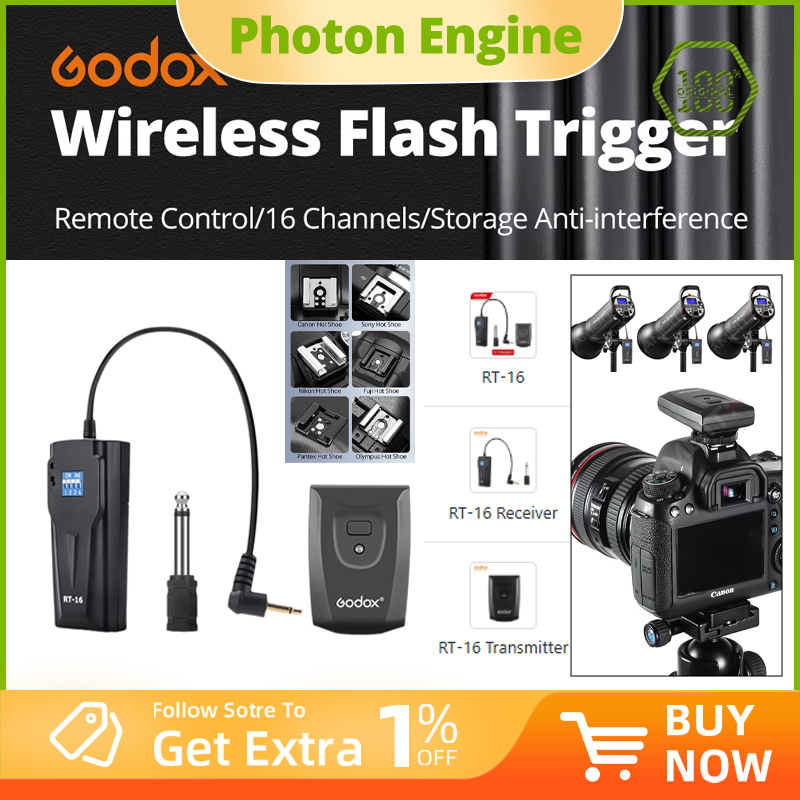 Godox RT-16 Disparador de Flas - Trigger Receiver Set avaliação e preço