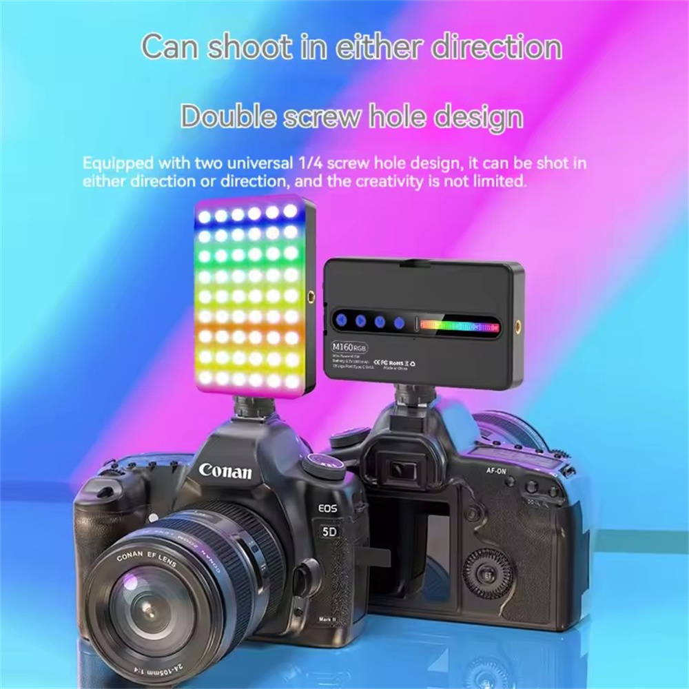 Luz led rgb para câmera, kit d - Video Light Panel Led avaliação e preço