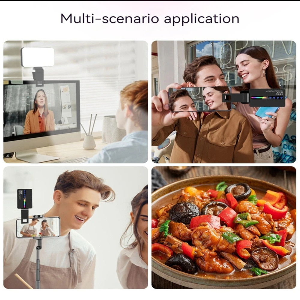 Luz led rgb para câmera, kit d - Video Light Panel Led avaliação e preço