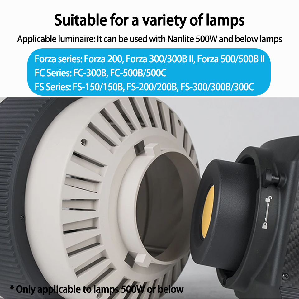 Lente Fresnel Nanlite FL-20G c - Photography Lighting Tools avaliação e preço