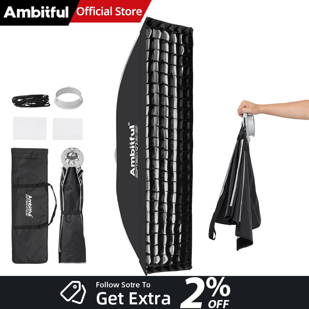 AMBITFUL Q7-II 30*120cm Softbo - Photography Lighting For Products avaliação e preço