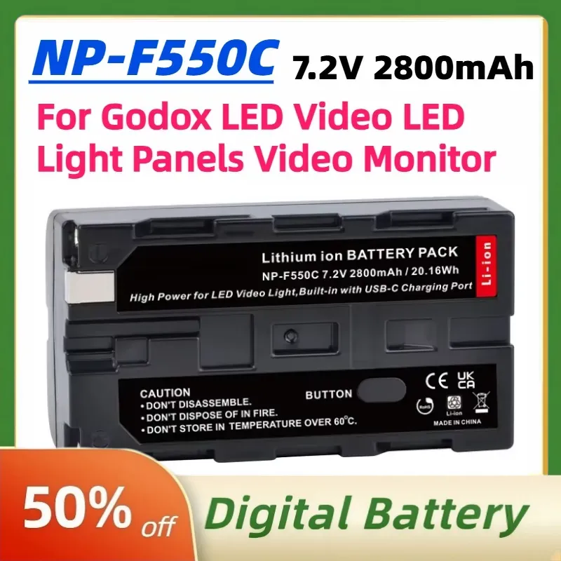 Bateria NP-F550C NP-F550 F570  - Video Light Panel Led avaliação e preço