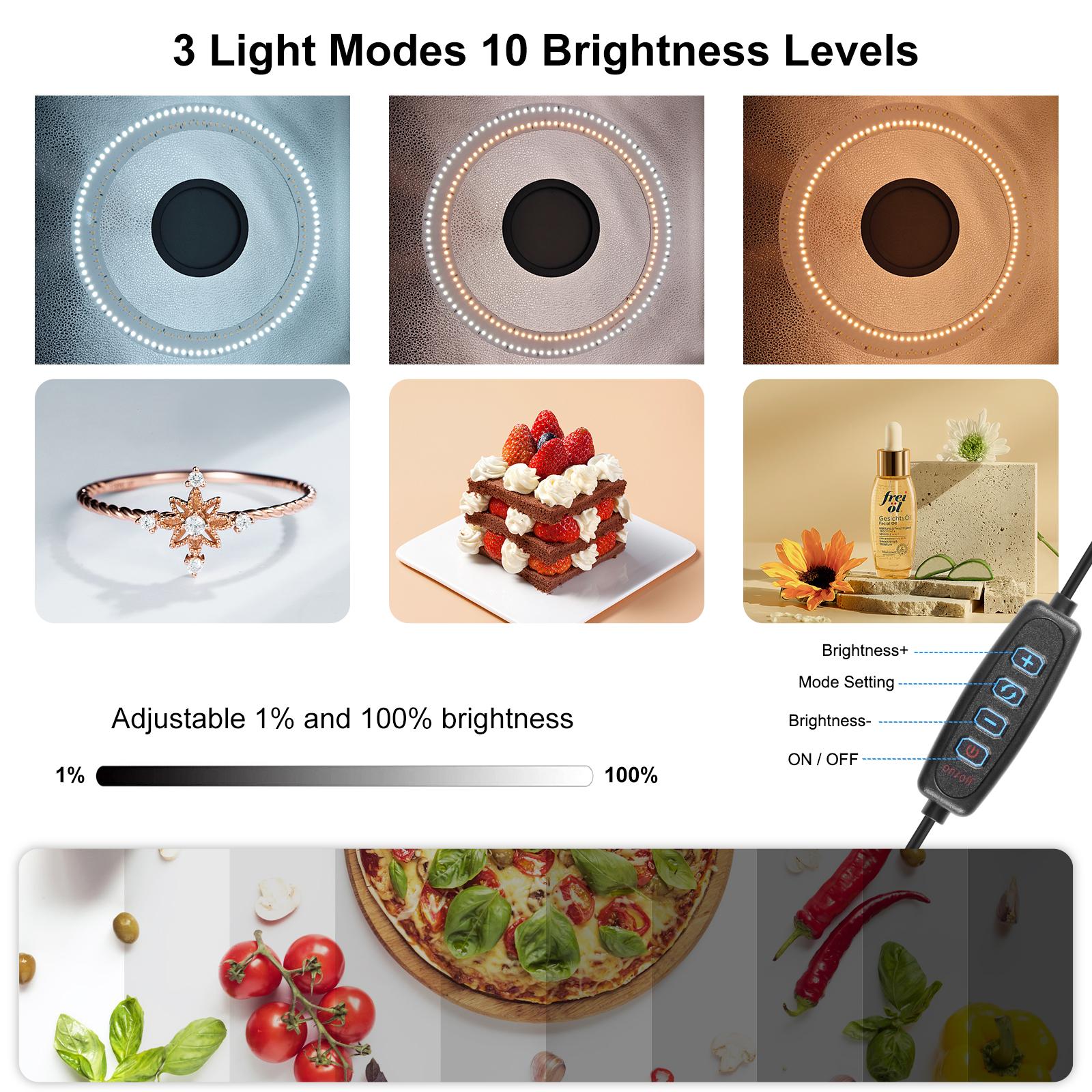 PULUZ 50cm Ring Light Portátil - Photography Lighting Tent avaliação e preço