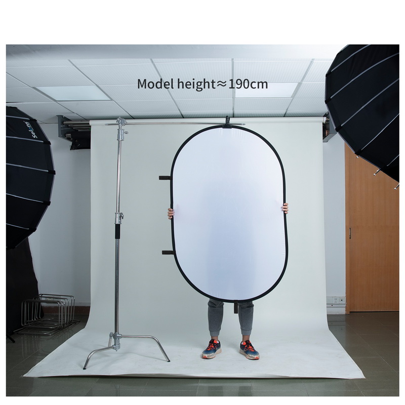 Refletor oval dobrável 100x150 - Video Light Panel Led avaliação e preço